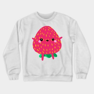 cute kawaii strawberry Crewneck Sweatshirt